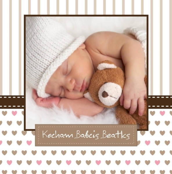 fotokartka Hearts & Stripes na Dzień Babci i Dziadka