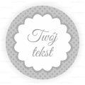 personalizowane naklejki w kropeczki