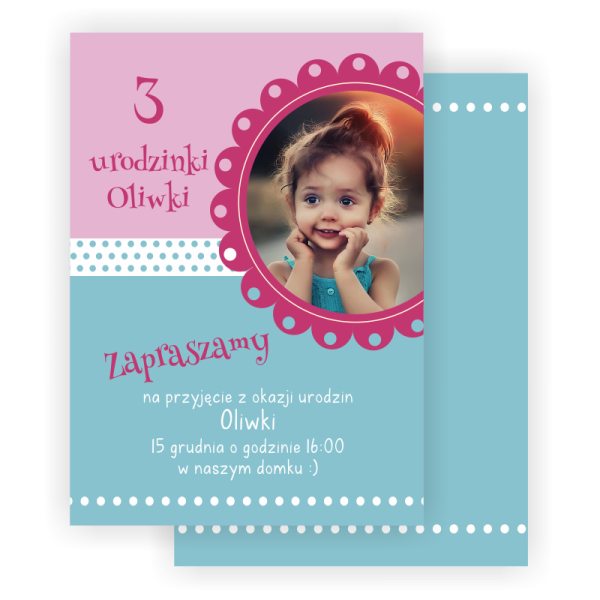 personalizowane zaproszenia na urodziny