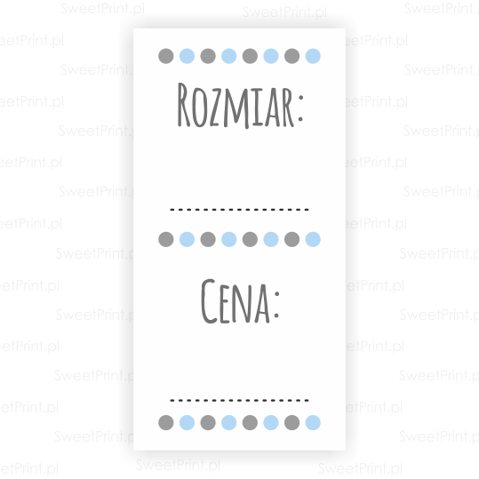 etykiety samoprzylepne / cenówki