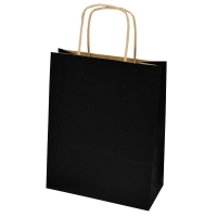 Torba / torebka  papierowa CZARNA 22x18 cm
