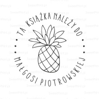 Personalizowany stempel - EXLIBRIS - ANANAS