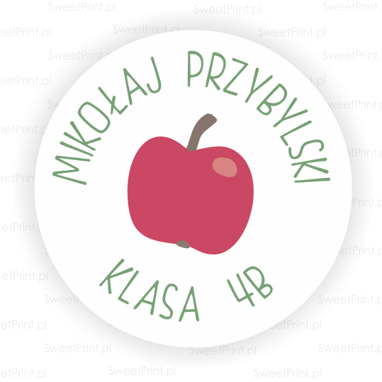 personalizowane naklejki szkolne