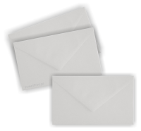 Szara  koperta  mini 5,8 x 10,2 cm / 10 szt