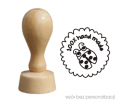 stempel z biedronką 100% hand made
