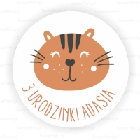 Personalizowane naklejki dla dzieci - TIGER