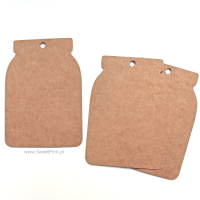 Tagi  kraft / zawieszki EKO  - SŁOIK DUŻY