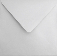 BIAŁA metalizowana koperta kwadratowa 14,6/14,6 cm 