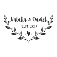 Stempel ślubny ROMANTIC HEART