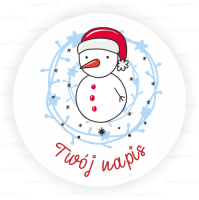 Naklejki świąteczne z bałwankiem - CHRISTMAS FUN