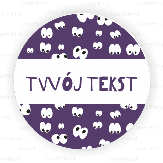 personalizowane naklejki na halloween - SweetPrint.pl