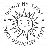 Personalizowany stempel dla nauczyciela - SŁONECZKO