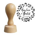 personaizowany stempel z listkami