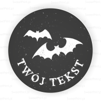 Personalizowane naklejki na halloween - NIETOPERZE