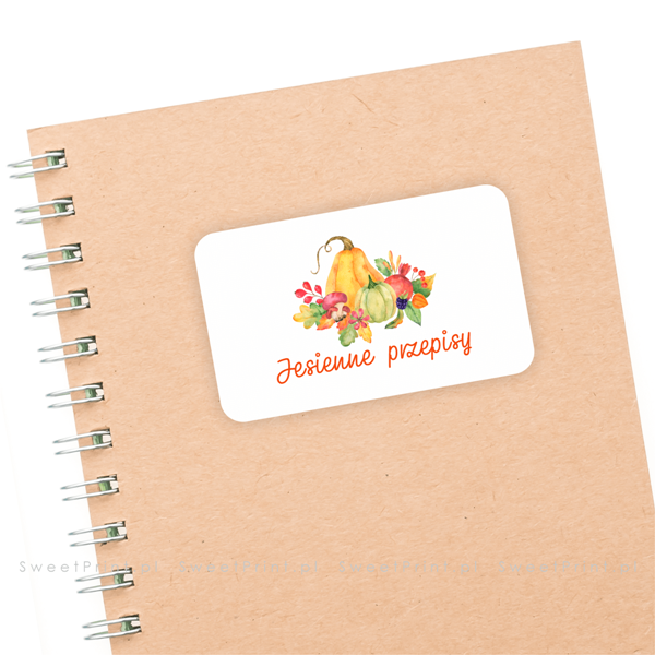 Naklejki personalizowane z jesiennymi motywami - SweetPrint.pl